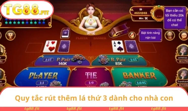 Baccarat Trực Tuyến - Hướng Dẫn Cách Chơi Chi Tiết Từ A - Z 3 Quy tắc rút thêm lá thứ 3 dành cho nhà con
