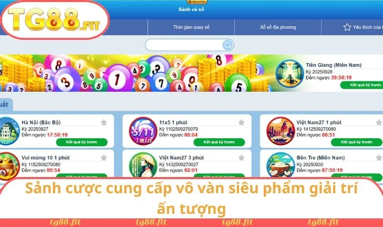 Sảnh cược cung cấp vô vàn siêu phẩm giải trí ấn tượng