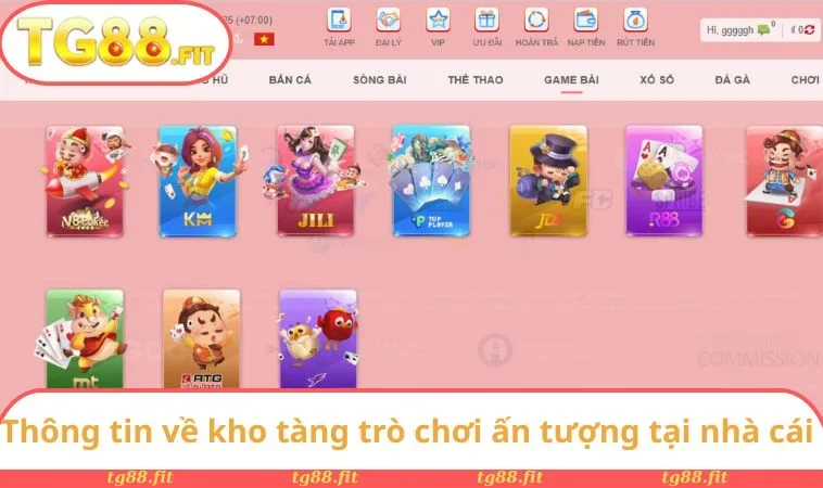 Thông tin về kho tàng trò chơi ấn tượng tại nhà cái an toàn này